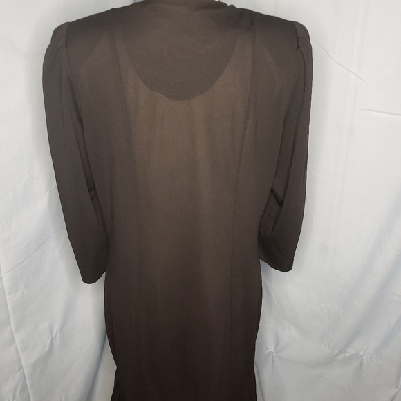 Vtg Just Ducky Lace Collar Drop Waist Dress - Picture 6 of 8